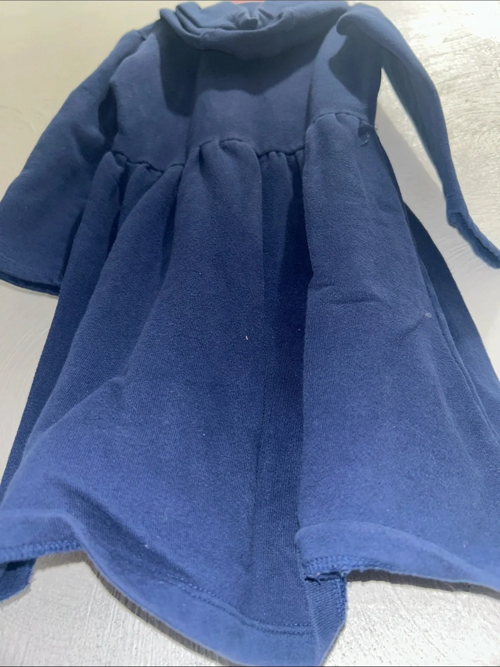 Carter's Navy Hoodie Dress with Sequin Unicorn